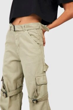 Jegging Cargo à Ceinture 9 Jegging Cargo à Ceinture -FR Chemises Soldes Magasin gzz23983 washed20khaki xl 3