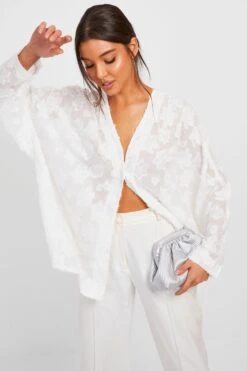 BOOHOO Chemise Ample Texturée