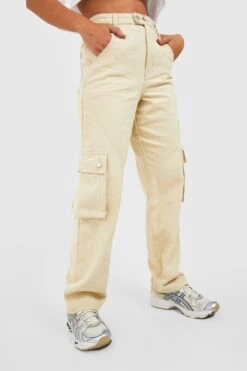 Jean Cargo à Poches Multiples -FR Chemises Soldes Magasin gzz26031 ecru xl 3