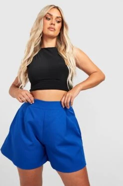 Grande Taille - Short De Tailleur Ample -FR Chemises Soldes Magasin gzz27389 cobalt xl 2