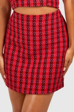 Mini-jupe De Tailleur Bouclée 9 Mini-jupe De Tailleur Bouclée -FR Chemises Soldes Magasin gzz27619 red xl 3