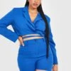 Grande Taille - Short Habillé Tissé 1 Grande Taille - Short Habillé Tissé -FR Chemises Soldes Magasin gzz30547 blue xl