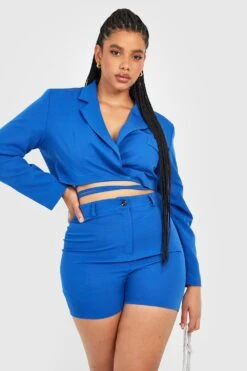 Grande Taille - Short Habillé Tissé