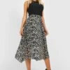Jupe Mi-longue Plissée à Imprimé Léopard -FR Chemises Soldes Magasin gzz31824 stone xl