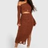 Ensemble En Maille à Déchirures Avec Crop Top Et Jupe -FR Chemises Soldes Magasin gzz32085 terracotta xl