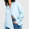 Chemise Oversize En Coton -FR Chemises Soldes Magasin gzz32231 blue xl