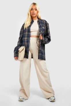 Chemise Oversize à Carreaux -FR Chemises Soldes Magasin gzz32238 navy xl 2