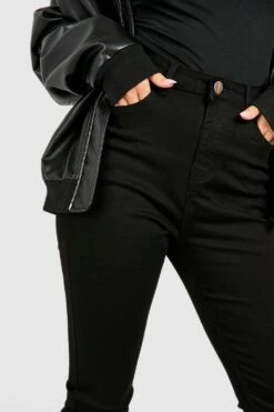 Jean Skinny Taille Haute Push-up -FR Chemises Soldes Magasin gzz32878 black xl 3