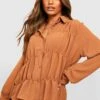 Chemise Froncée 2 Chemise Froncée -FR Chemises Soldes Magasin gzz33307 camel xl