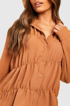 Chemise Froncée -FR Chemises Soldes Magasin gzz33307 camel xl 3