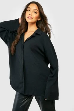 Chemise Ample Martelée à Nouer