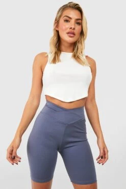 Short Cycliste à Taille Croisée