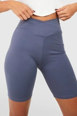 Short Cycliste à Taille Croisée -FR Chemises Soldes Magasin gzz36754 charcoal xl 3