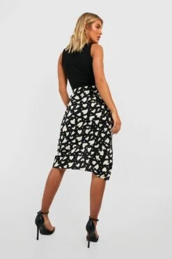 Jupe Mi-longue à Imprimé Animal 7 Jupe Mi-longue à Imprimé Animal -FR Chemises Soldes Magasin gzz37033 black xl 1