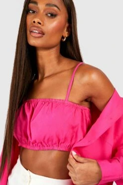 Ensemble Avec Chemise Oversize Et Bralette 9 Ensemble Avec Chemise Oversize Et Bralette -FR Chemises Soldes Magasin gzz37392 hot20pink xl 3