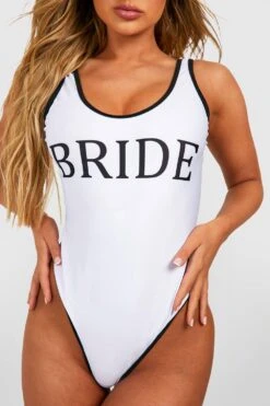 Maillot De Bain De Mariée à Liseré Contrastant 8 Maillot De Bain De Mariée à Liseré Contrastant -FR Chemises Soldes Magasin gzz39195 white xl 2