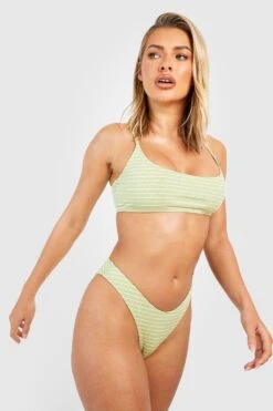 Bikini à Col Rond Et Imprimé Nautique -FR Chemises Soldes Magasin gzz39218 green20olive xl 2