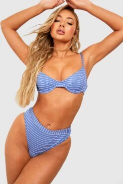 Haut De Maillot Côtelé à Imprimé Nautique -FR Chemises Soldes Magasin gzz39225 blue xl 2