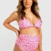 Maternité - Bikini De Grossesse Noué à Imprimé Géométrique 1 Maternité - Bikini De Grossesse Noué à Imprimé Géométrique -FR Chemises Soldes Magasin gzz39749 pink xl