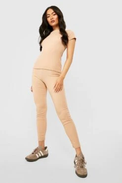 T-shirt Long Côtelé -FR Chemises Soldes Magasin gzz40702 camel xl 2