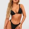 Bikini à Volants Avec Haut Triangle Et Bas Taille Haute -FR Chemises Soldes Magasin gzz41104 black xl