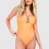 Maillot De Bain échancré à Bordure Dorée 2 Maillot De Bain échancré à Bordure Dorée -FR Chemises Soldes Magasin gzz41154 neon orange xl