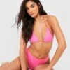 Haut De Maillot Triangle à Coutures Contrastantes -FR Chemises Soldes Magasin gzz41190 pink xl