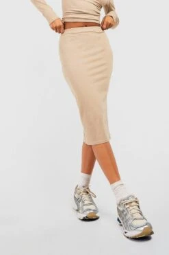 Jupe Mi-longue En Coton 9 Jupe Mi-longue En Coton -FR Chemises Soldes Magasin gzz41950 stone xl 3