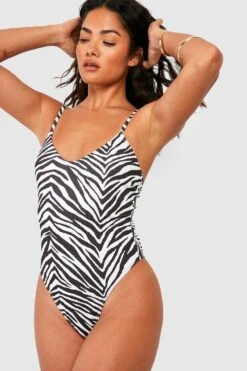 Maillot De Bain Texturé Zébré 8 Maillot De Bain Texturé Zébré -FR Chemises Soldes Magasin gzz42434 black xl 2