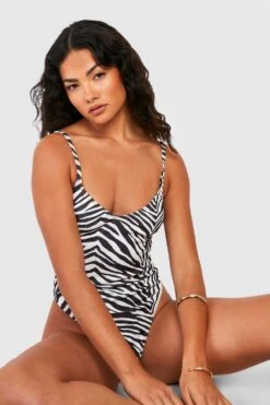Maillot De Bain Texturé Zébré 9 Maillot De Bain Texturé Zébré -FR Chemises Soldes Magasin gzz42434 black xl 3