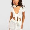 Ensemble En Crochet Avec Top Noué Et Mini-jupe 1 Ensemble En Crochet Avec Top Noué Et Mini-jupe -FR Chemises Soldes Magasin gzz42788 ivory xl
