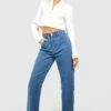 Jean Droit Taille Haute 1 Jean Droit Taille Haute -FR Chemises Soldes Magasin gzz44730 mid20wash xl