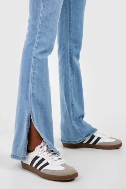 Jean Flare Fendu Taille Haute -FR Chemises Soldes Magasin gzz44733 light20wash xl 3