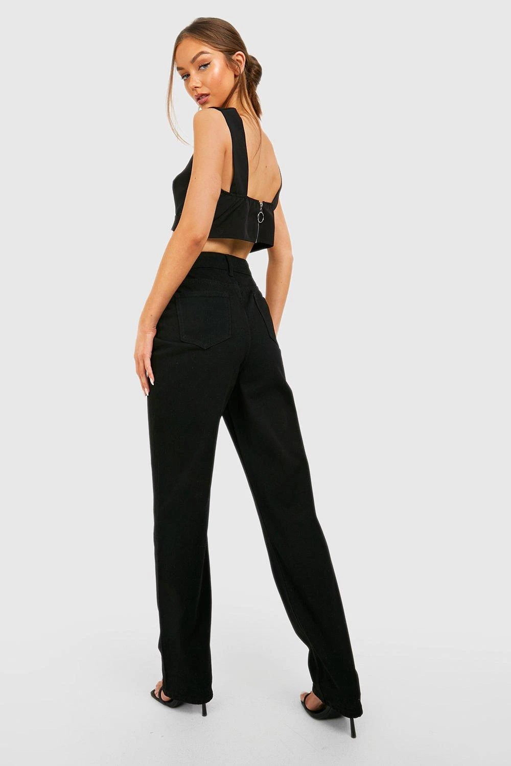 Pantalon Droit Taille Haute 4 Pantalon Droit Taille Haute – Image 2