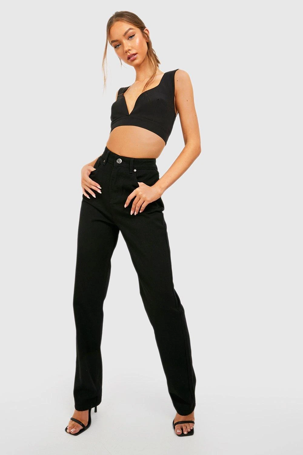 Pantalon Droit Taille Haute 5 Pantalon Droit Taille Haute – Image 3