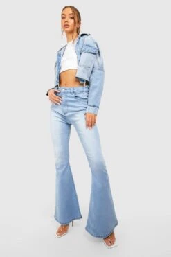 Jean Flare Push-up Taille Haute -FR Chemises Soldes Magasin gzz44782 light20wash xl 2