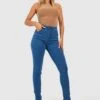 Jean Skinny Stretch Taille Haute -FR Chemises Soldes Magasin gzz45719 mid20wash xl