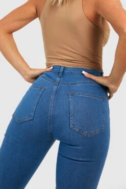 Jean Skinny Stretch Taille Haute -FR Chemises Soldes Magasin gzz45719 mid20wash xl 3