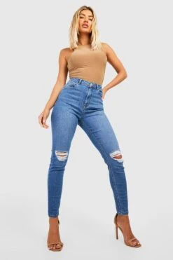 Jean Skinny Push-up Déchiré