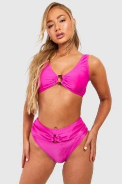 Bas De Maillot Sculptant à Anneau -FR Chemises Soldes Magasin gzz46213 fuchsia xl 2