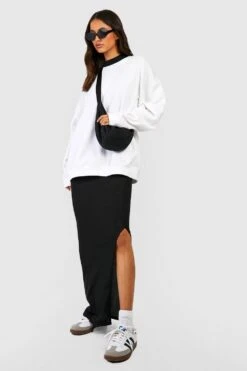 Jupe Longue CÎtelée Fendue