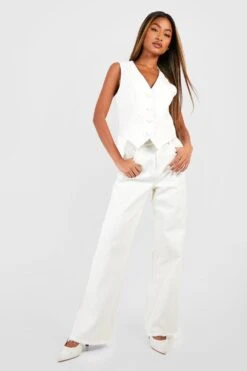 BOOHOO Jean Large Taille Haute