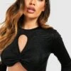 BOOHOO Body Froncé à Découpes -FR Chemises Soldes Magasin gzz46862 black xl