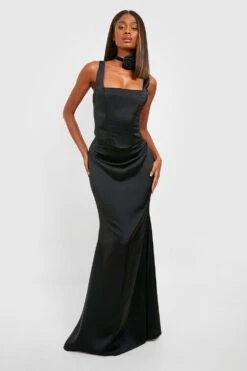 Jupe Longue Satinée -FR Chemises Soldes Magasin gzz47106 black xl 2