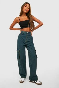 Jean Cargo Taille Haute -FR Chemises Soldes Magasin gzz47181 vintage20wash xl 2