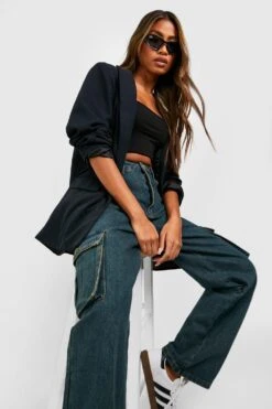 Jean Cargo Taille Haute -FR Chemises Soldes Magasin gzz47181 vintage20wash xl 3