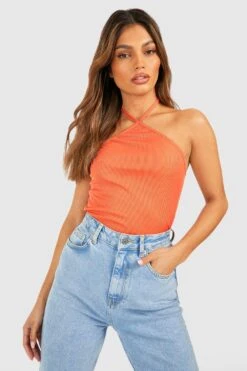 Body Côtelé Dos Nu