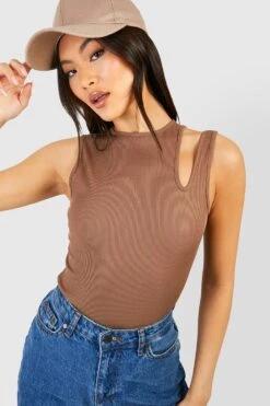 Body Côtelé Sans Manches