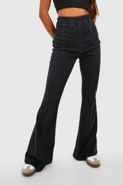 Jegging Flare Taille Haute 9 Jegging Flare Taille Haute -FR Chemises Soldes Magasin gzz47710 washed20black xl 3