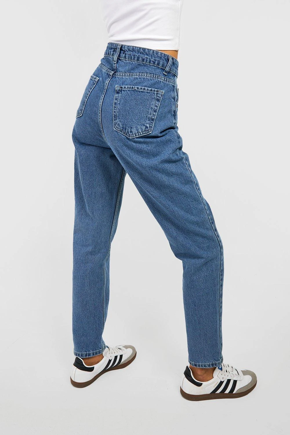 Jean Mom Délavé Déchiré 4 Jean Mom Délavé Déchiré – Image 2